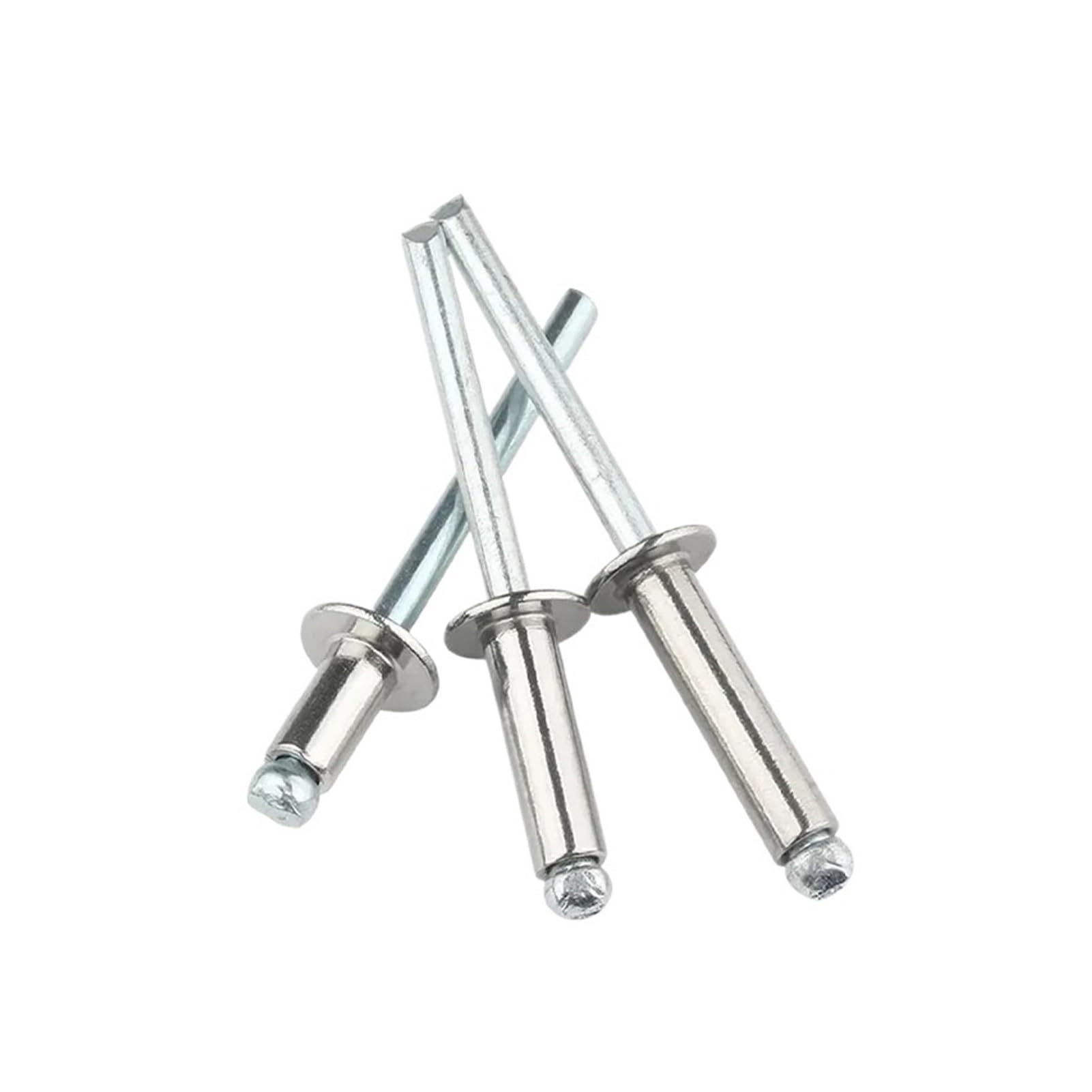 remaches ciegos, Remaches ciegos 30-50 Uds cabeza de cúpula aluminio mandril acero tirador escape Rebite clavo M2.4 M3.2 M4 .8 12mm(M3.2 (50pcs),8mm)