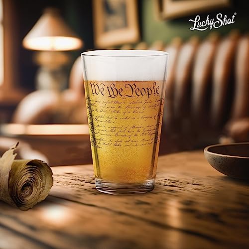 Lucky Shot We The People Pint Glass thumb #4