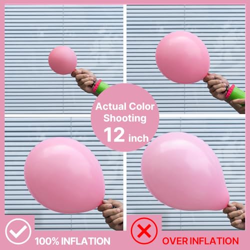 Image of PartyWoo Baby Pink Balloons 100pcs 10 Inch Pastel Light Pale Pink Balloons for Girl Baby Shower Gender Reveal Engagement Wedding Anniversary Graduation Princess Birthday Party Decorations Pink-Q09