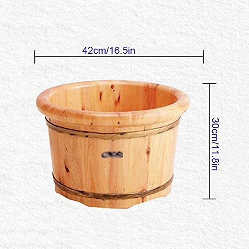Baño de pies de madera natural con tapa miniatura 3