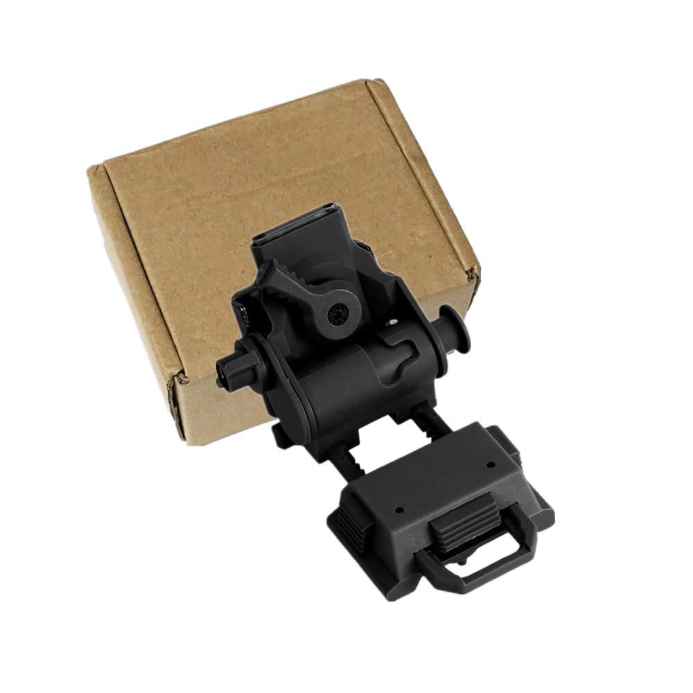 APLUSGEAR L4G24 NVG Plastic Foldable Helmet Night Vision Bracket for PVS15 PVS18 GPNVG-18 (Black)