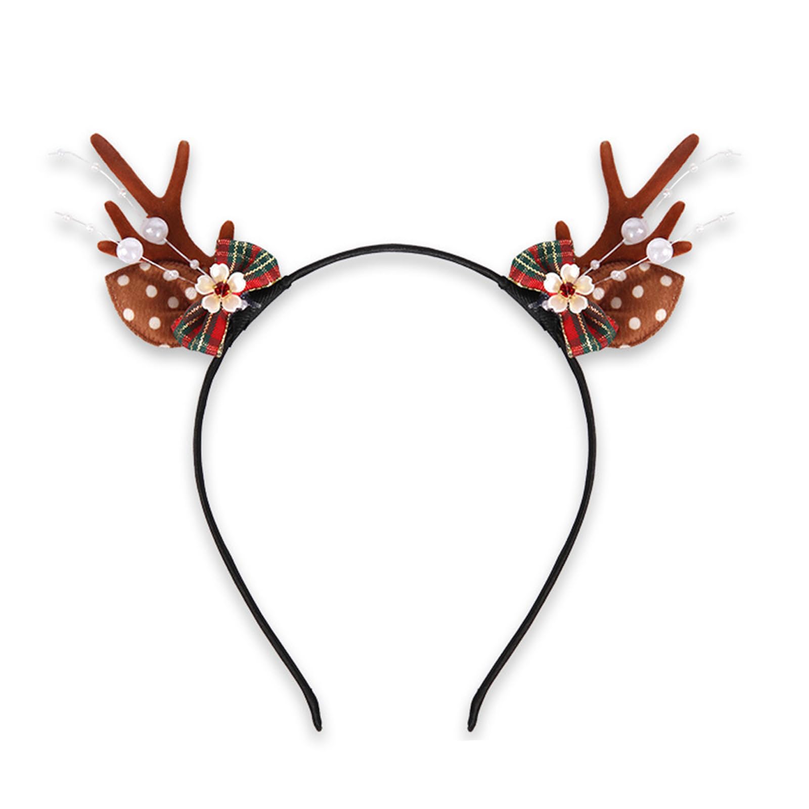 MICFENY Reindeers Antlers Headpiece For Adults Festives Costume Parties Decorations Comfortable Wear