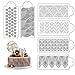 SUPGOMAX Torten Schablonen, 6 Stück Kuchen Lace Schablone, Spitze Fondant Matte, Lebensmittelecht Strukturmatte, Kuchen Dekoration Vorlagen für Kuchen, Mousse, Schokolade, Dessert