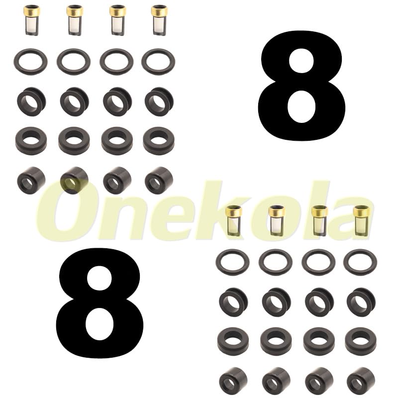 Fuel Injector Service Repair Kit Filters O Rings Seals Grommets for 2013-2014 for Subaru Legacy for Outback 2.5L H4 16611-aa810 - (Color: 20 Piece Set)