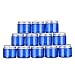 12 pack 2oz Empty Blue Glass Round Jars bottles,Cosmetics bottles,with White Inner Liners and Sliver Lids.Glass Jars Prefect for Cosmetics and Face cream Lotion.