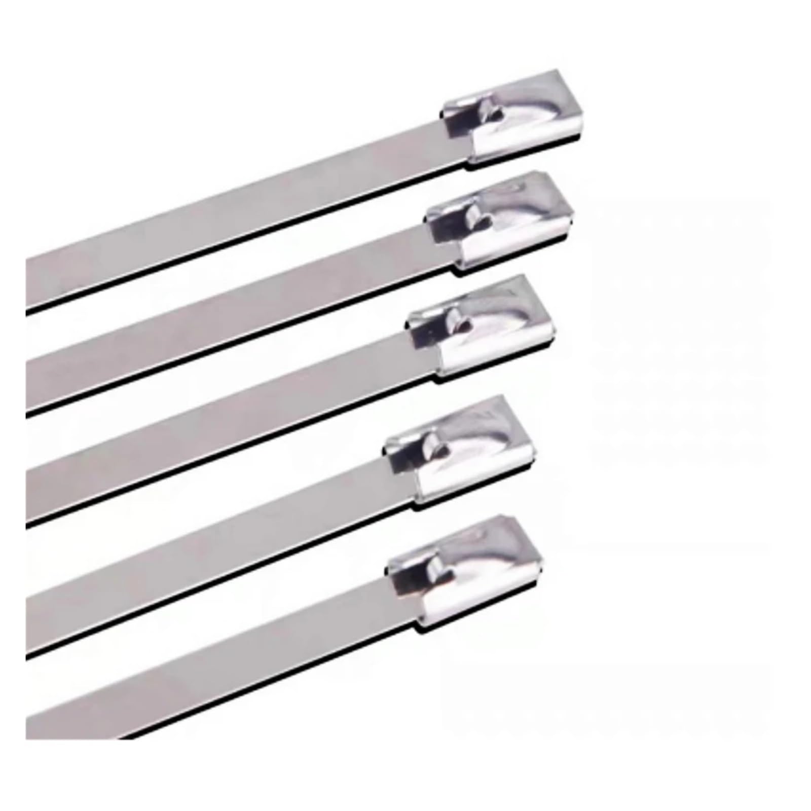 LYVQZPWLRcâble en acier inoxydable, Lot de 10/20 colliers de serrage en acier inoxydable for tuyau d'induction, largeur 4,6 mm, 100-700 mm, matériau 304(4.6x400mm,10pcs)