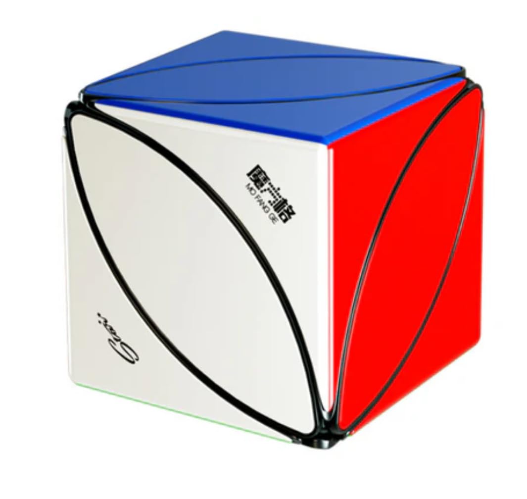 Qy Ivy Speed Cube Square Shape Multicolor Twisty Skewb Maple Leaves Cube Puzzle Toy for Kids-image-1