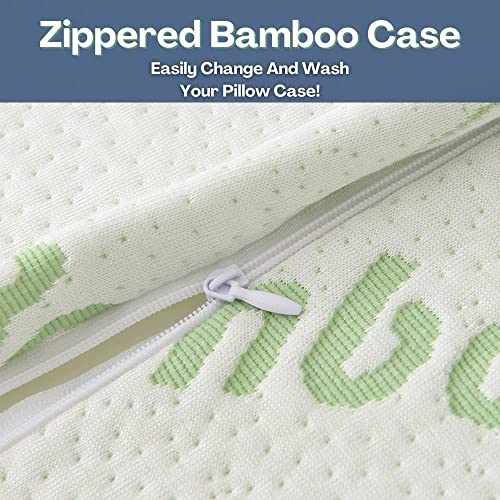 image for DreamField Linen Bamboo Body Pillow for Adults - Shredded Adjustable M