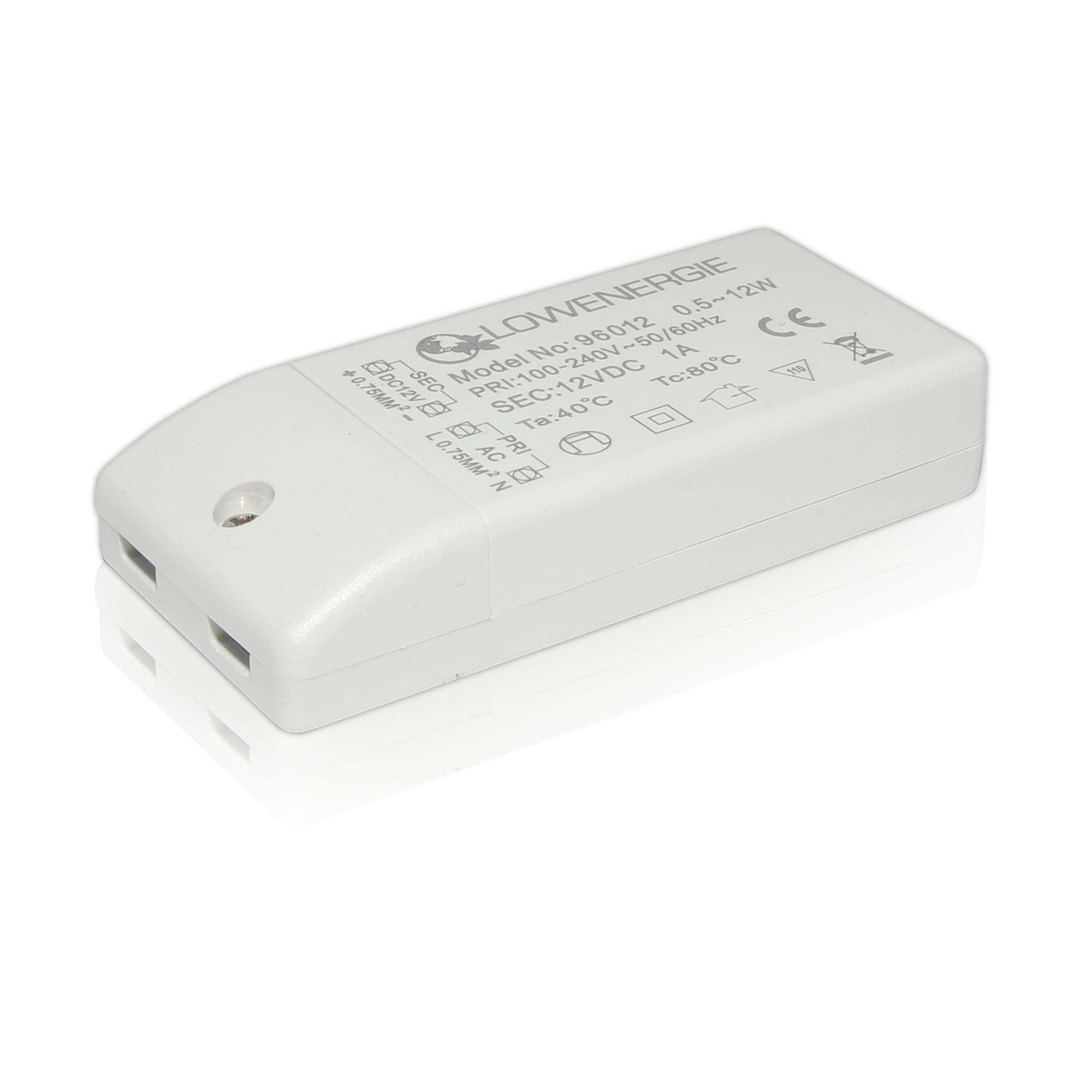 LOWENERGIE LED Driver Power Supply 12W 240V AC to 12V DC Transformer for LED Strips, LED Bulbs & Doorbell Systems (1)