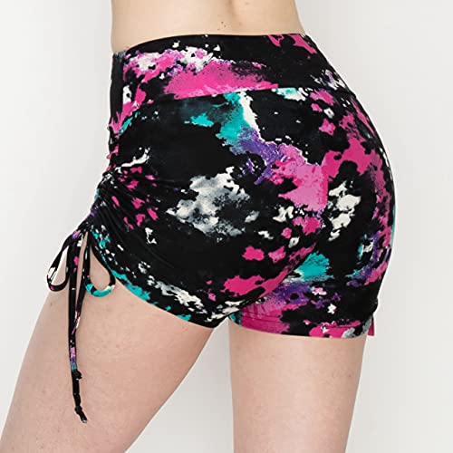 Image of ALWAYS Faux Leather Shorts - High Waist Active Stretch Yoga Short Pants for Women