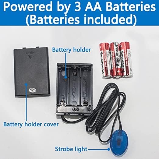 Miniatura 3 de Alarma falsa para automóvil, alarma simulada para automóvil, baterías incluidas, luz LED roja que simula sistema de seguridad de imitación, lámpara