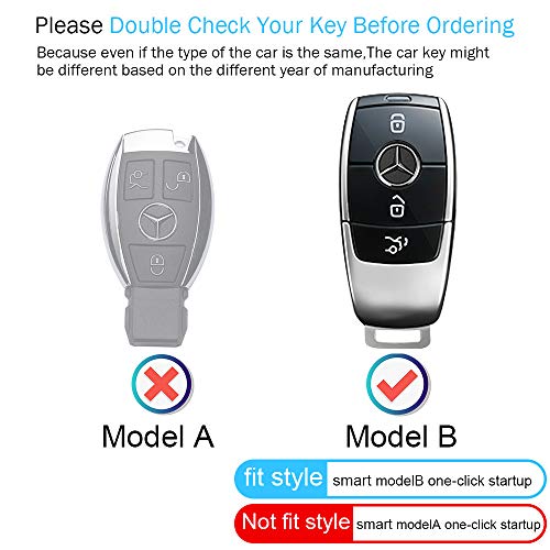 reborner Genuine Leather Mercedes Benz Key Fob Cover #TOP30