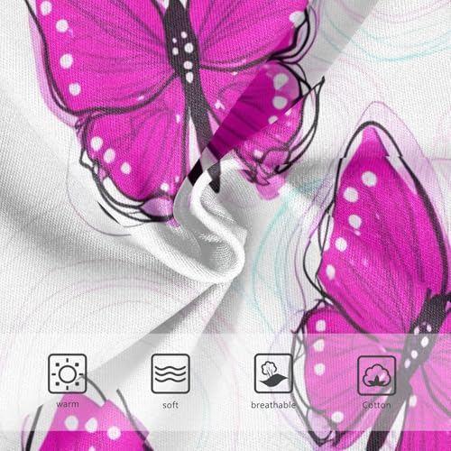 Cotton Girls Underwear Toddlers Pink Purple Butterflies White Cute Panties Girl Aesthetic Underpants Briefs 2t3