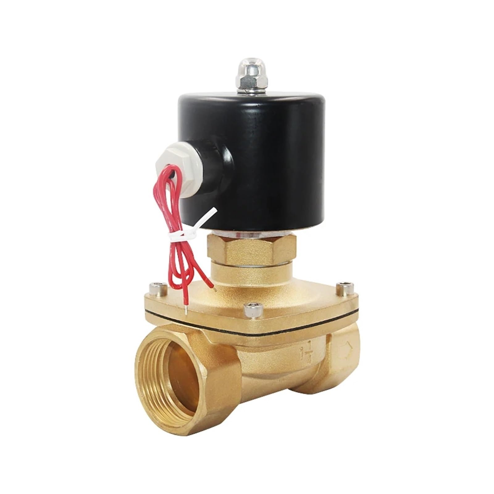 Electroválvula eléctrica 1/4" 3/8" 1/2" 3/4" DN8/10/15/20/25/50 Normalmente Abierta Neumática for Agua Aceite Aire Gas 12V/24V/220V/110V(Dn10,AC110V)