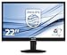 Produktbild Philips 220S4LCB/00 55,9 cm (22 Zoll) Monitor (VGA, DVI, 1680 x 1050, 60 Hz, höhenverstellbar, Pivot) schwarz