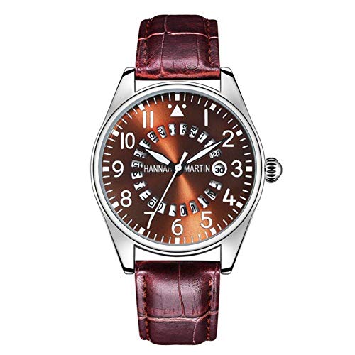 yuyte Pilote de Sport à la Mode Calendrier Ceinture Ceinture Montre-Bracelet à Quartz HM-KY11-ZJW(02)