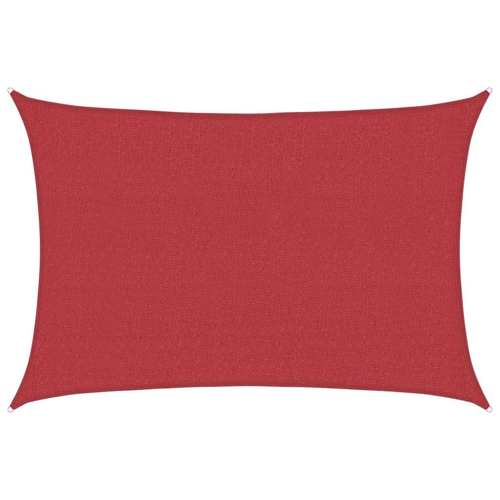 vidaXL Sunshade Sail - Red HDPE 4x5m Rectangular, Outdoor Patio Canopy, UV & Mould Resistant, Garden/Terrace Shade โ image 1
