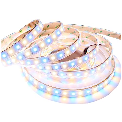 LEDENET SMD 5050 RGBW 2800K-3200K Warm White LED Strip Lights DC 24V 360LEDs 16.4Ft Color Changing RGB LED Strip 5M Outdoor Waterproof IP67 for Room Party Holiday LED Lighting