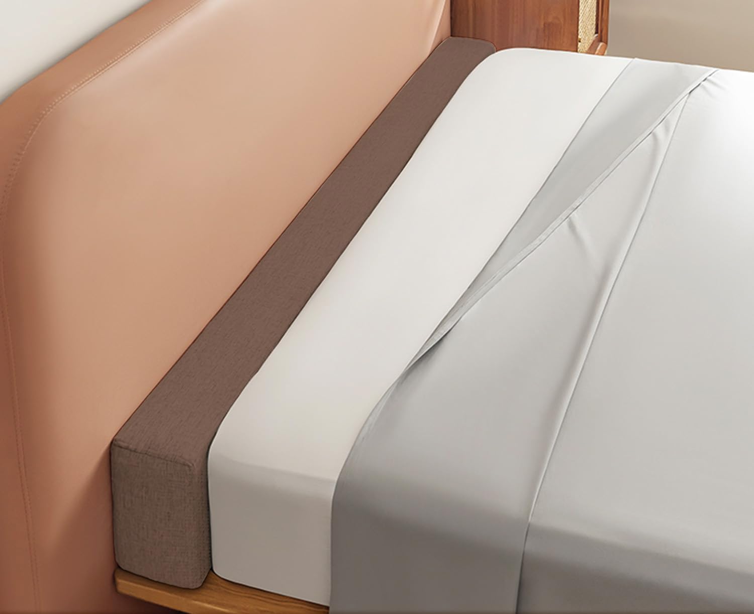 Hoowarm Bed Gap Filler/Mattress Space Filler, Mattress Extender for Twin/Full/Queen/King Bed, Between Mattress and Headboard or Wall, Removable and Washable Cover(M,120x15x12cm/47x6x4.7in)