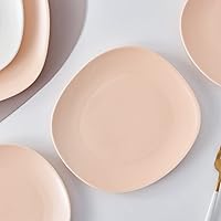 Vista 47 de Stone lain Delilah - Juego de platos llanos de 6 piezas, porcelana, naranja pastel