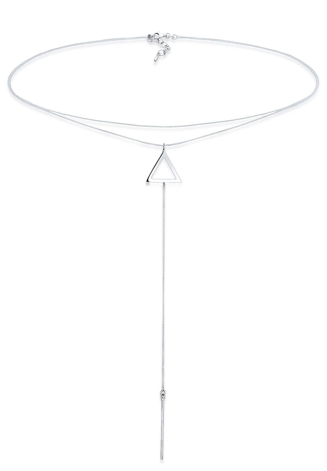 Elli Women Necklace Y-Shape Triangle 925 Silber Length 38cm 0106972816