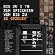 WD_BLACK D30 Game Drive SSD 500 GB (Übertragung mit 900 MB/s, USB Typ-C zu Typ-A Kabel) kompatibel mit PlayStation 5 und Xbox Series X|S, Schwarz