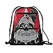 Halloween-Rucksack mit Kordelzug, Sport, Turnbeutel – Halloween-Totenkopf-Krähe und Blutmesser, roter Vollmond-Kordelzug, Sport-Rucksack für Wandern