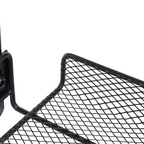 Bandeja porta cable para debajo del escritorio, organizador con abrazadera, cesta para almacenamiento, soporte para router, regleta y cables (Negro) miniatura 4