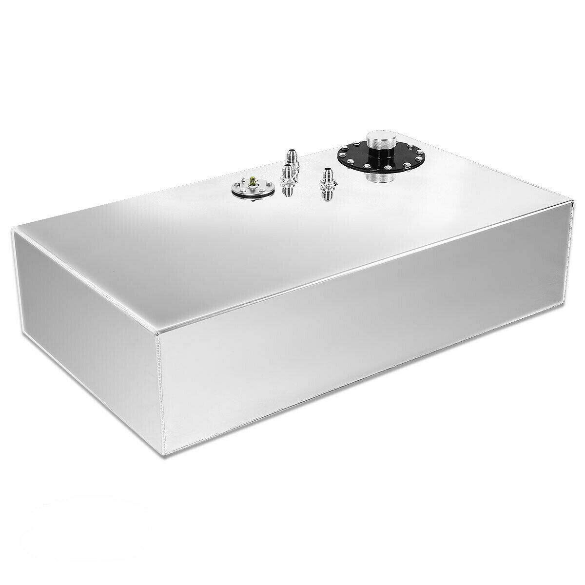 Photo 1 of SUPERFASTRACING 17 Gallon 64L Street Rod Aluminum Race Fuel Cell Gas Tank w/ Cap & Level Sender Sliver Silver