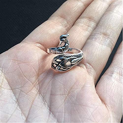 (2 Pcs) Adjustable Knitting Loop Crochet Loop Knitting Accessories, Phoenix Ring, Yarn Guide Finger Holder Knitting Thimble, Adjustable Crochet Ring for Crochet Knitting Crafts Accessories Tool