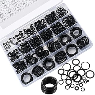 360 Pcs Rubber O-Ring Washer Gaskets Seal Assortment Kit, Kitchen Tap Washers Seals Spacers for Mixer Taps Electrical Hydraulic Plumbing Spacer Gasket Washers Seal O-Ring - 24 Sizes