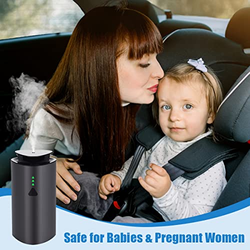 Hitish Car Diffuser, Waterless Car Diffuser Humidifier With Intelligent Induction Vibration & No Leakage Tech, Cordless Aromatherapy Essential Oil Diffuser Car Air Freshener For Car, Room, Office #TOP6