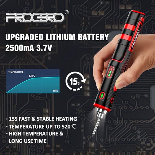 Frogbro Upgrade 11W 2500Mah Cordless Soldering Iron Kit thumb #2