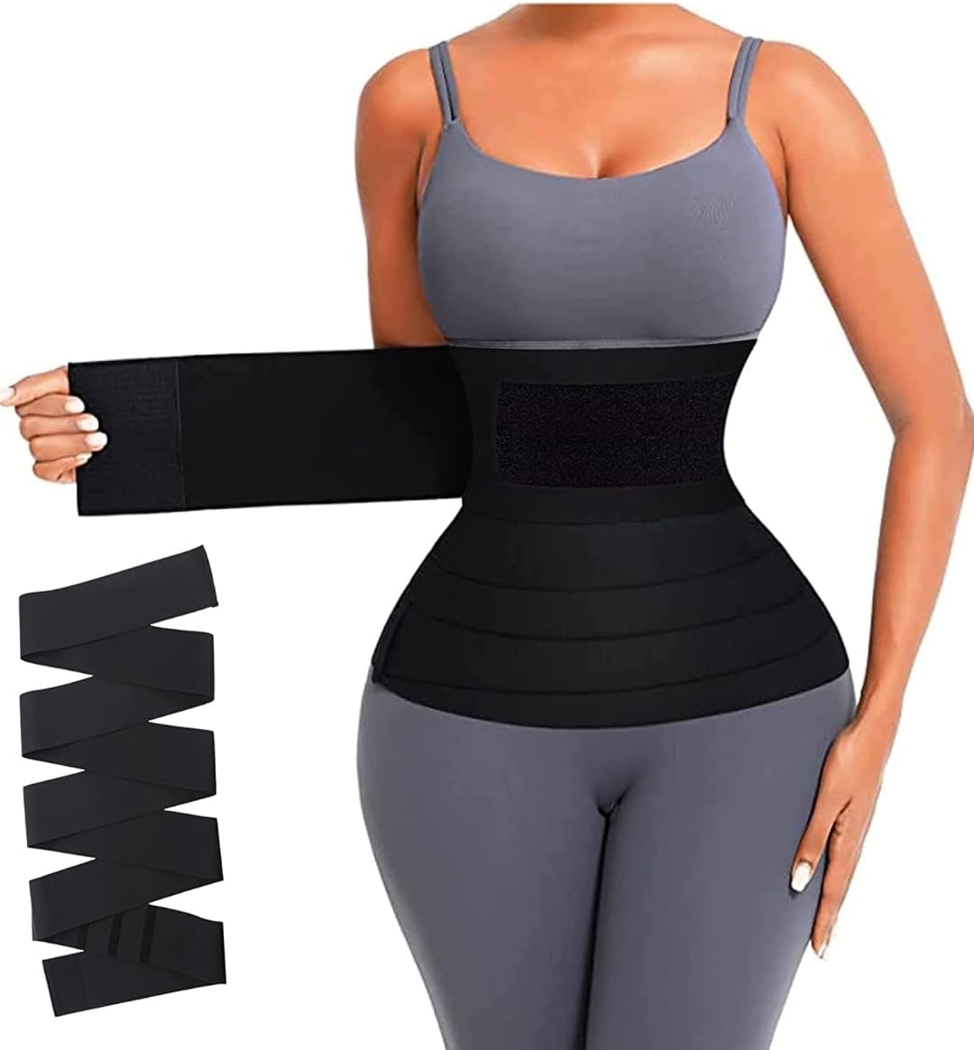 kayraonshop Slim Belt for Women Belly Fat Elastic Waist Shaper for Women Lower Belly Fat and Waist Shape Wear (2 Meter-Black)-picture-47