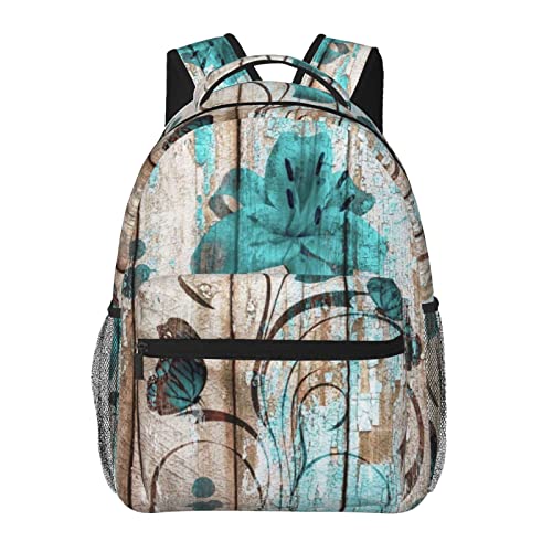 Sac à dos décontracté noir et floral pour vos trajets quotidiens avec un ordinateur