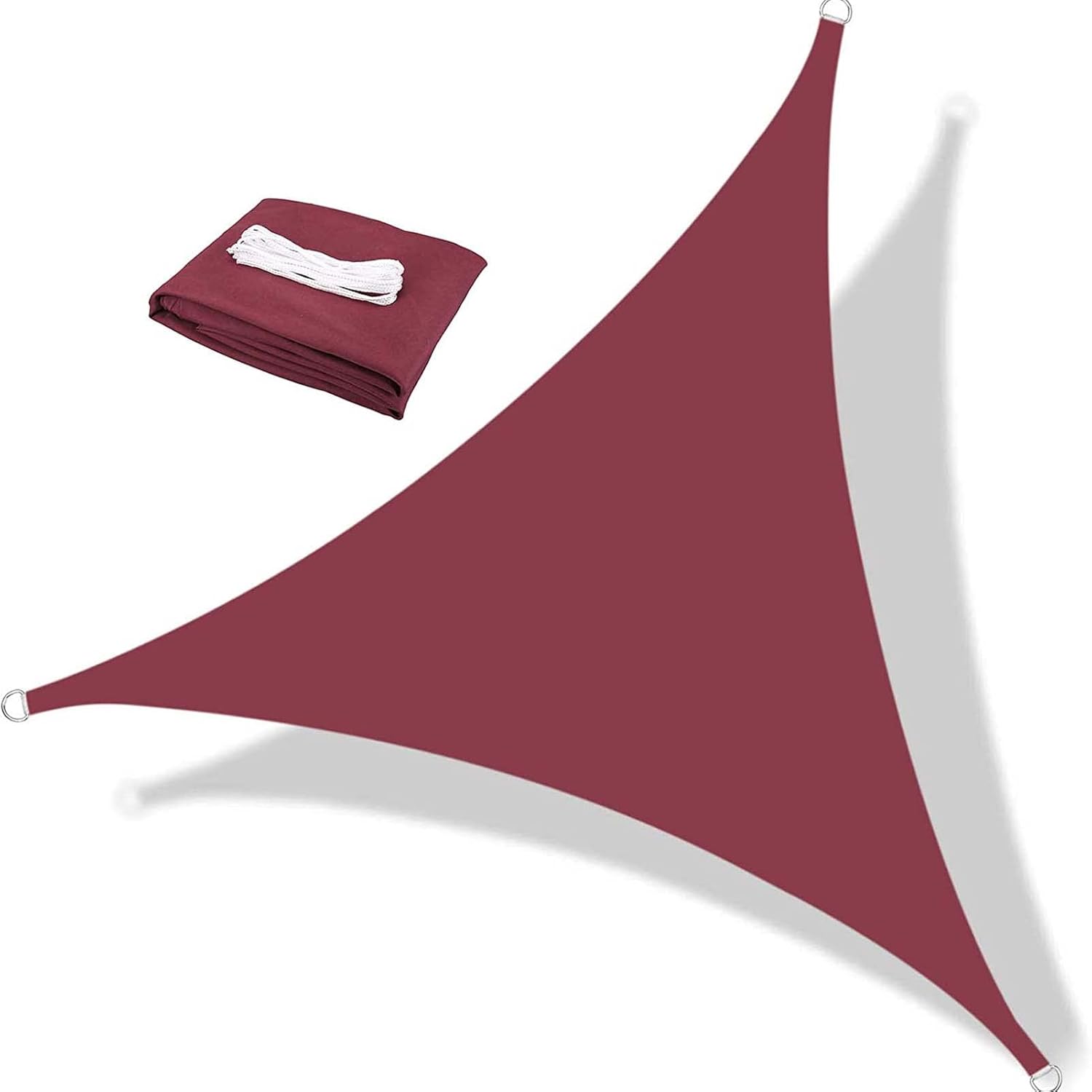 Sun Shade Sail Triangle Canopy, Outdoor Shade Sail, Oxford Cloth Water Air Permeable, for Patio Yard Pergola, Car Sun Shade Blocking, Sunshade Sail Awning