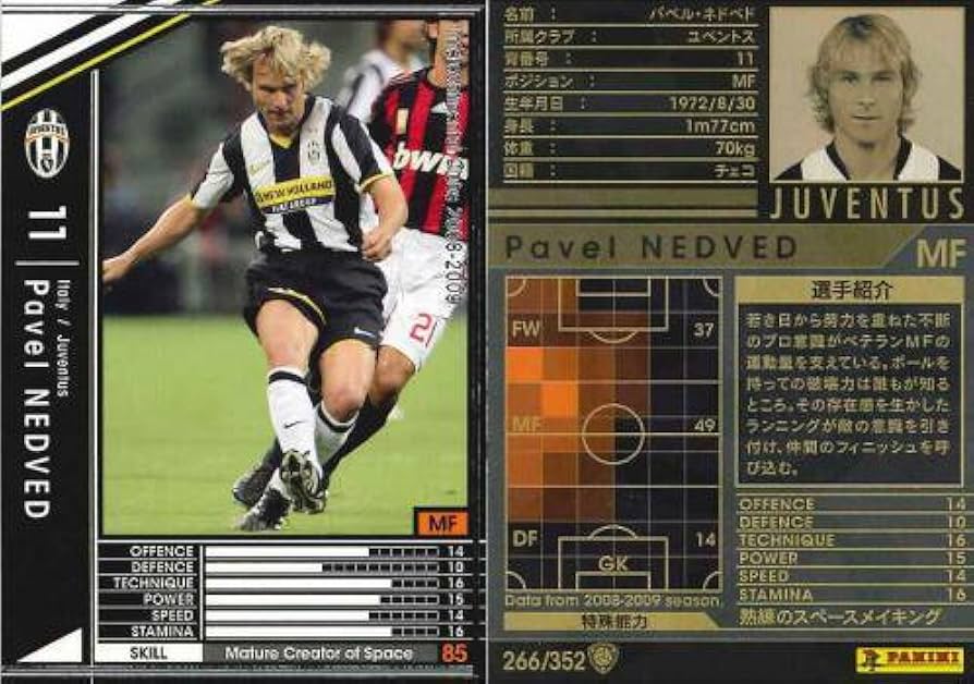 WCCF FW 黒カード 大放出！ Amazon.co.jp: WCCF）黒08～09☆MF）パベル・ネドベド