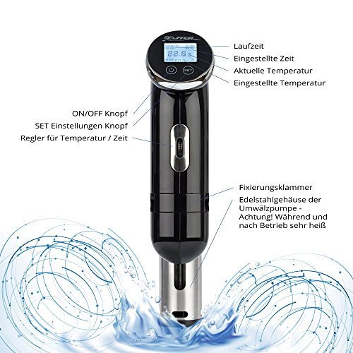 Sous-Vide-Stick Melianda MA-18100 für Niedrigtemperaturgarung