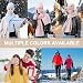 ZASFOU Damen Winter Mütze Schal Touchscreen Handschuhe Set Thermo Beanie Wintermütze Strickmütze Schlauchschal Winterhandschuhe Geschenk für Frauen