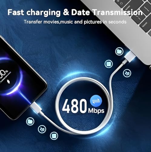 Image of 120W Original USB A to C Supervooc Charging Cable for Narzo 70 Turbo /13 /13 Pro Plus /12 Pro+ /12Pro /10 Pro+ /9 Pro /8 /7 /60 Pro /50 Pro /30 /C25 /Xt /Xt 730G |Support 80W Superdart Quick Charge, White