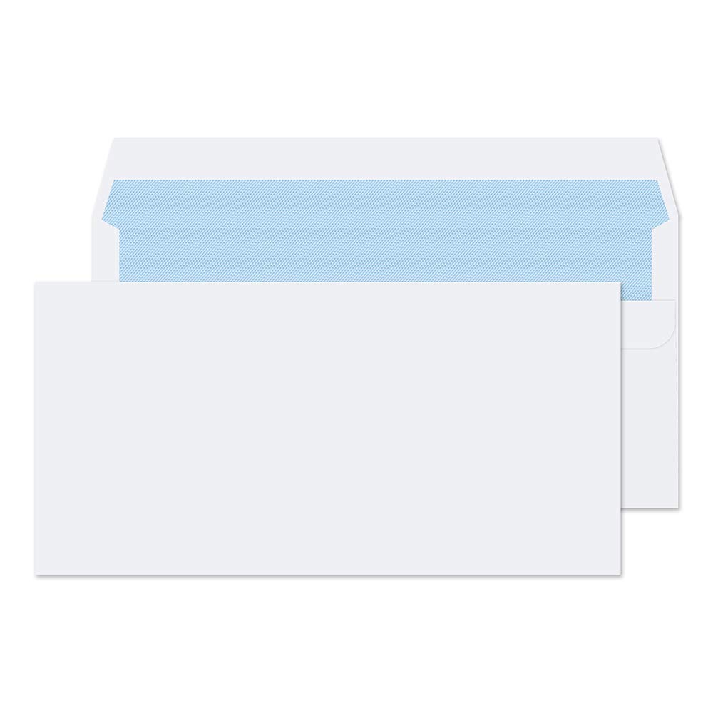 N. 100 Buste personalizzate con logo, nome, immagine. Cm. 11x22 senza finestra + strip autosigillante - 80 gr.