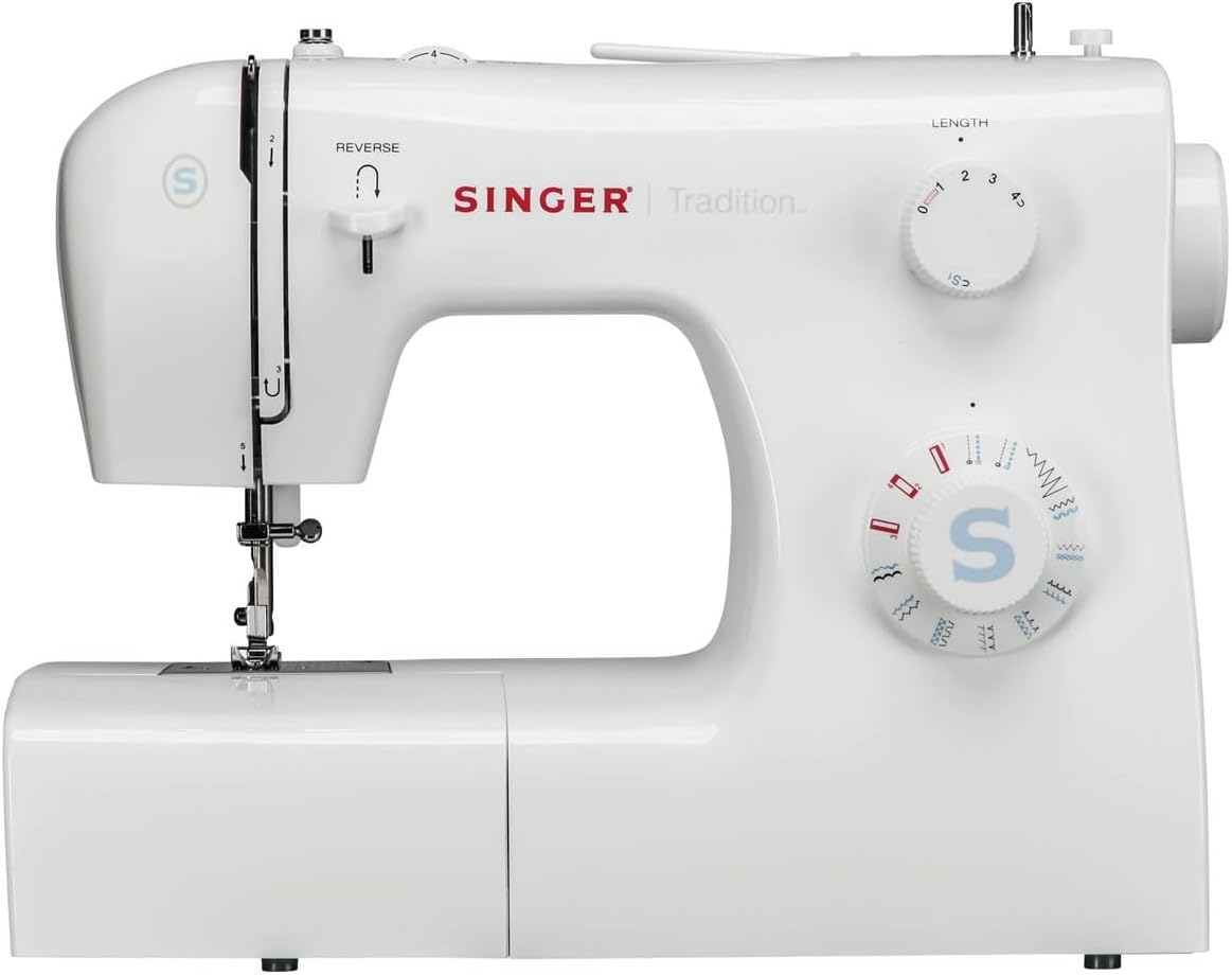 SINGER | Tradition 2259 Portable Sewing Machine including 19 Built-In Stitches, 4 Snap-On Presser Feet, Built-in Bobbin Winding and Easy Stitch Selection, Best Sewing Machine for Beginners