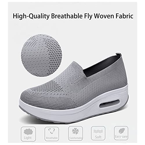 Women's Orthopedic Sneakers, 2023 New Air Cushion Non-Slip Walking Shoes, Breathable Mesh Platform Sneakers, Arch Support Orthopedic Stretch Shoes for Women3