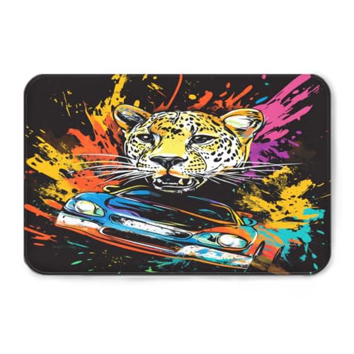 Tapis de salon antidérapant et résistant aux intempéries Leopardss - 4