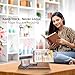 Wooden Triangle Book Stand & Reading Valet – Book Rest with Cup, Phone, Glasses & Pen Holder – Thumb Book Page Holder - Nightstand Book Holder & Gift for Book Lovers, Readers & Bibliophiles