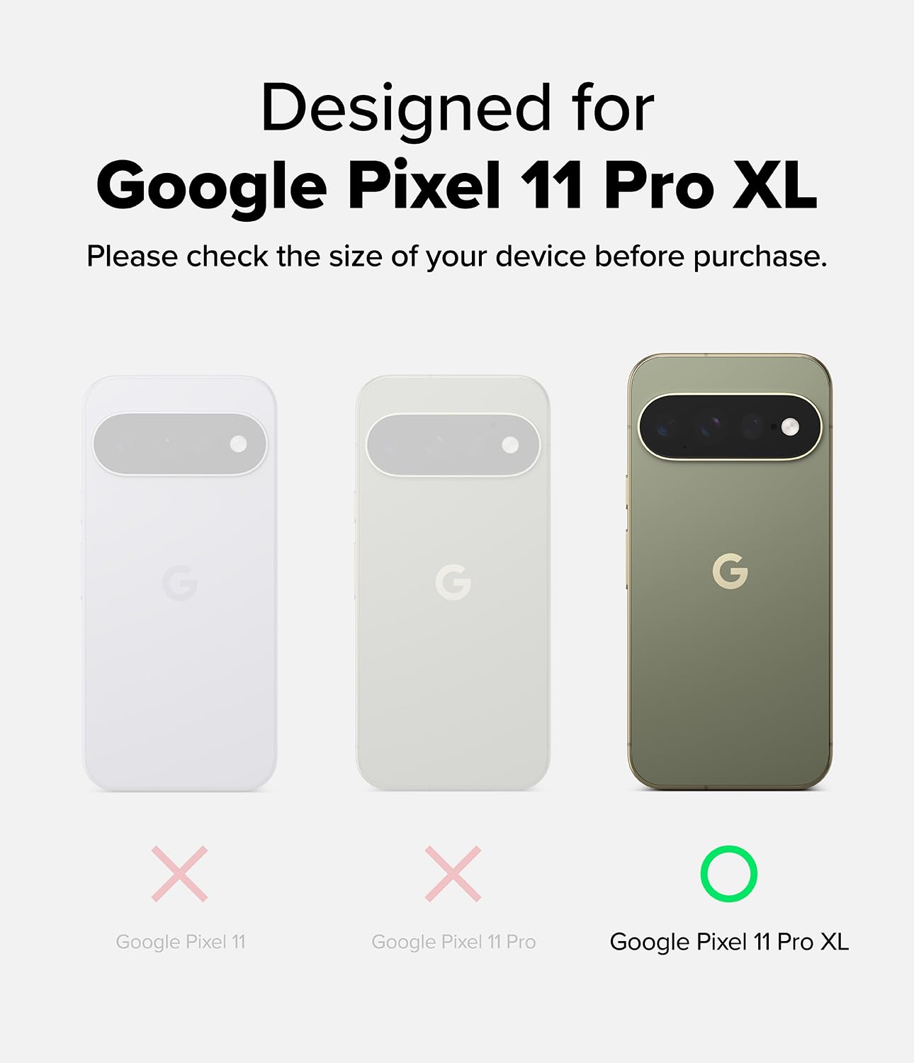 Ringke Funda y Protector Pantalla para Pixel 11 Pro XL [Onyx Magnetic]