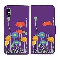 Amazon | sslink ZTE Libero S10 対応 手帳型 ブラウン ケース 花柄