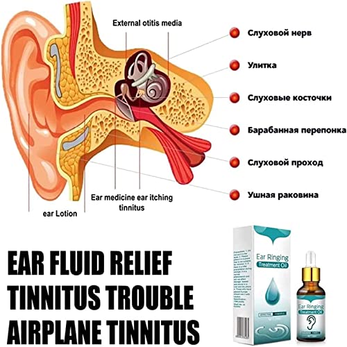 Japanese Ear Ringing Treatment Oil,Tinnitus Relief Drops, Tinnitus Relief For Ringing Ears For Hearing Loss,All Natural Herbal Ear Ringing Remedy Drops,Eases Pain, Unclogs Ears (3Pcs) #TOP3