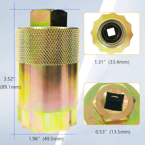 Image of Pinion Bearing Nut Tool for Foreman Rubicon Rancher 350 420 500 520 | Differential Pinion Bearing Lock Nut Socket, for TRX 350 350D TRX300FW 350FE /FM 420 500 520
