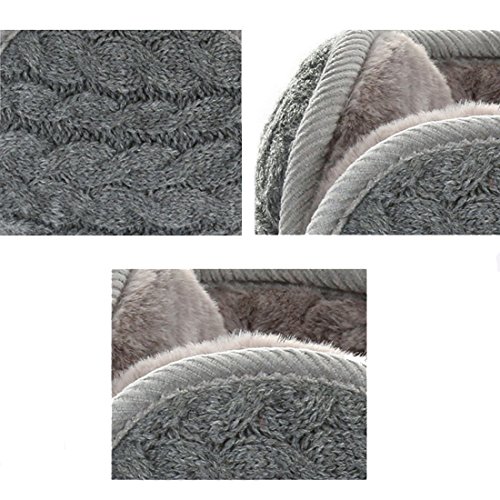 Unisex Earmuffs Knit Cashmere Earmuffs Lined Compact Winter Warm Earmuffs2